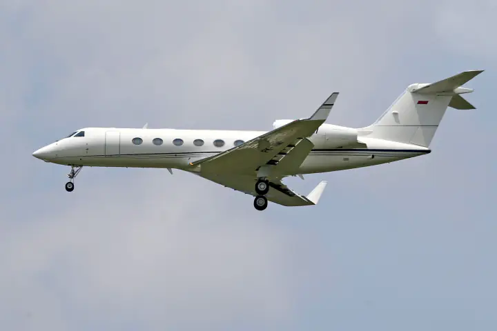 Gulfstream в полёте