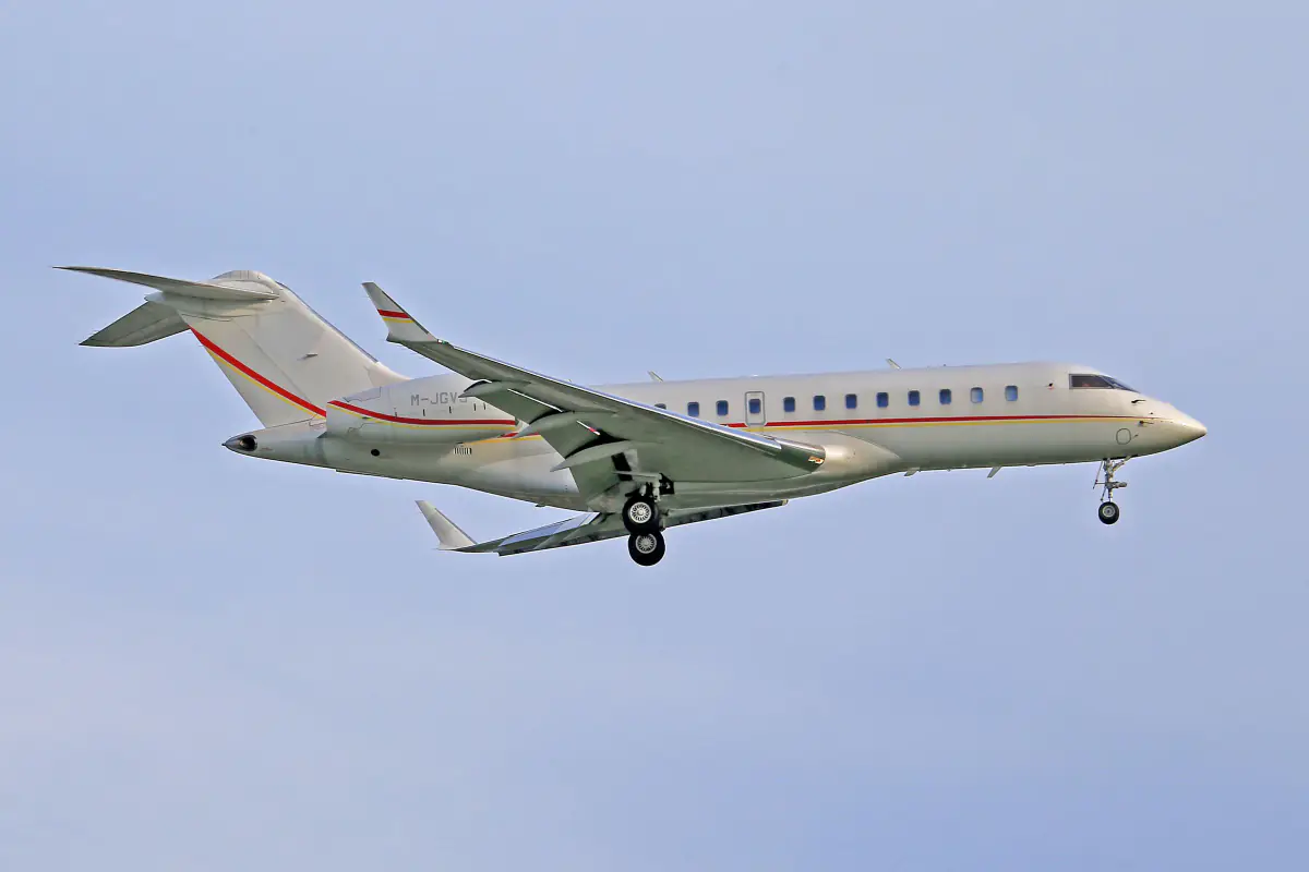 Bombardier Global в полёте